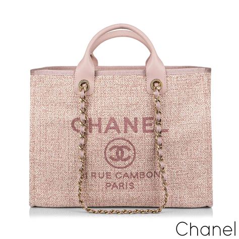 chanel deauville tote pink price|Chanel deauville tote price leather.